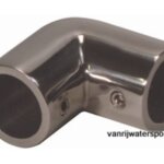 Kniestuk 90 graden RVS316 buis 25,4 mm