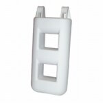 Trapfender 2 treden 25x12x55 cm wit