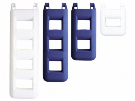 Trapfender 4 treden 25x12x95 cm wit