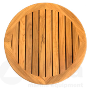 Rond massief teak tafelblad 610 mm.