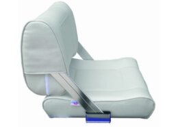 Stuurstoel Flip-Back seat wit vinyl