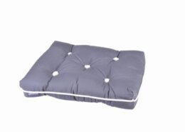 Kapokkussen antraciet dubbel 70x46x13 cm