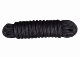 Landvast 16-voudig 100% polyester 14 mm - 10 meter zwart