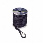 Ankerlijn polyester 10 mm - 20 meter zwart