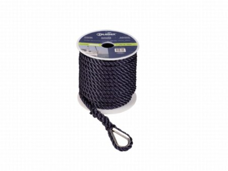 Ankerlijn polyester 10 mm - 20 meter navy