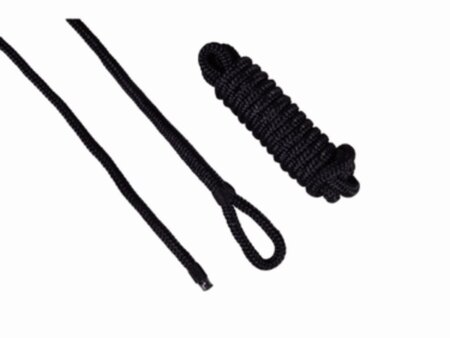 Luxe fenderlijn polyester 8 mm - 2,5 meter zwart (2 stuks)