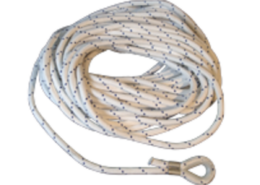 Ankerlijn polyester, 14 mm - 30 meter wit