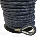 Ankerlijn polyester 14 mm - 40 meter met lood navy