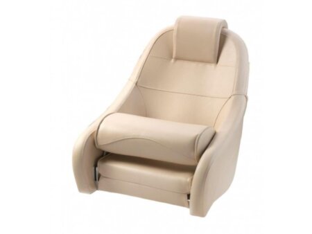 Stuurstoel flip-up King creme met creme bies
