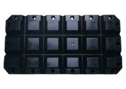 Multifender 60 x 30 x 8 cm, zwart