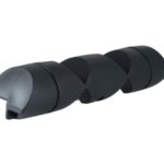 Steigerfender hoek 100x19x19 cm, zwart