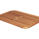 Tafelblad Teak classic soft 37 x 60 cm