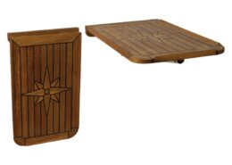 Tafelblad teak opklapbaar 38 x 60 cm