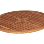Tafelblad teak rond 65 cm