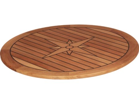 Tafelblad teak rond 65 cm