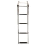 Telescopische cassette ladder 4 treden voor dekmontage.