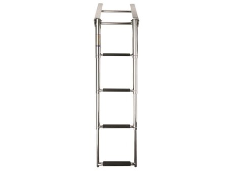 Telescopische cassette ladder 4 treden voor dekmontage.