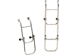 Zwemtrap met 3 treden, verstelbare spiegelsteun