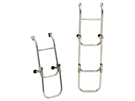 Zwemtrap met 4 treden, verstelbare spiegelsteun