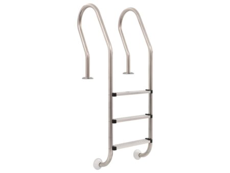 Zwembadladder 3 Treden Roestvrij Staal 304; 120 cm