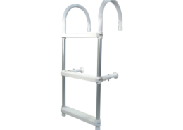 Aluminium haaktrap 3 kunststof treden