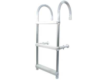 Aluminium haaktrap 4 kunststof treden
