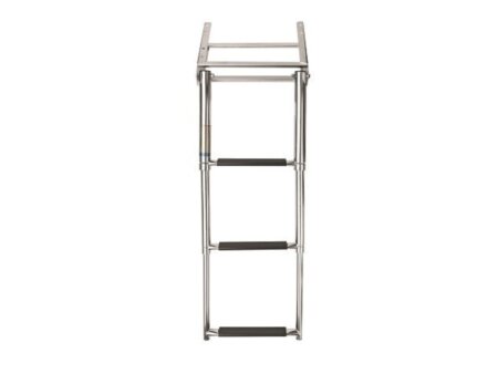 Telescopische cassette ladder 3 treden voor dekmontage.