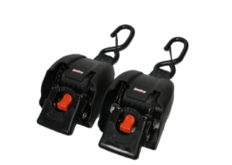 Automatisch oprolbare spanbanden, stalen ratel, 2 stuks