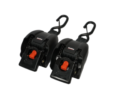 Automatisch oprolbare spanbanden, stalen ratel, 2 stuks