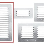 RVS 304 Ventilatierooster 118x232mm