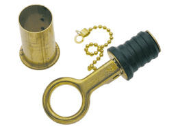 Lensplug messing 25mm