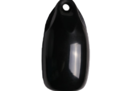Fender druppel Ø18 x 36 cm, zwart