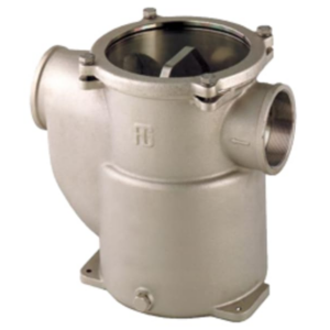Koelwaterfilter vernikkeld brons zijaansluiting 5700 L/u