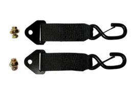 S-Hook adapters tbv automatisch oprolbare spanbanden, 2 stuks