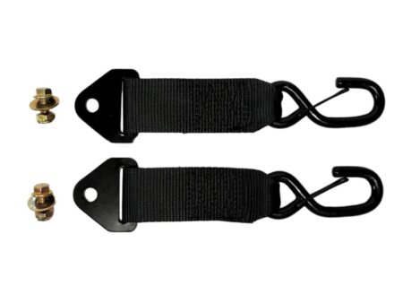 S-Hook adapters tbv automatisch oprolbare spanbanden, 2 stuks