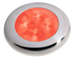Hella Slim-Line oriëntatieverlichting, rood, LED, RVS gepolijste rand