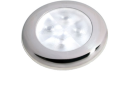 Hella Slim-Line oriëntatieverlichting, wit, LED, RVS gepolijste rand