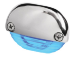 Hella Easy fit step lamp blauw met rvs kap