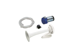 Scheepshoorn ABS wit met compressor 12v
