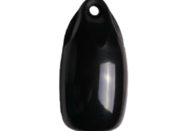 Fender druppel Ø18 x 36 cm, zwart