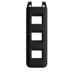Trapfender 3 treden 25x12x75 cm zwart