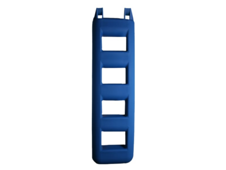 Trapfender 4 treden 25x12x95 cm blauw