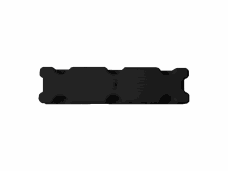 Steigerfender 100 x 12 x 7 cm, zwart