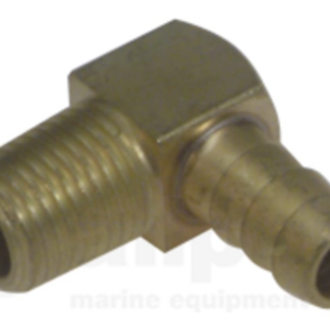 Slangtule haaks 1/4"NPT voor slang 10 mm