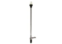 Rondschijnend LED toplicht, 12V / 360º, zwart huis met heldere lens, H=545mm
