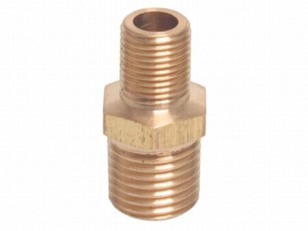 Messing verloopnippel 1/2" - 3/4"