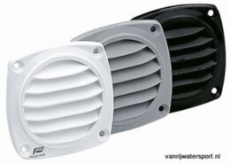 Luchtrooster met flens voor slang 70mm, grijs