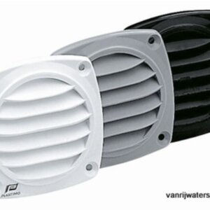 Luchtrooster met flens voor slang 70mm, grijs