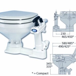 Jabsco zittingset voor compact pot Twist en Lock