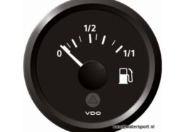 Brandstofmeter zwart, VDO/Veratron voor 60 - 3 ohm zender
